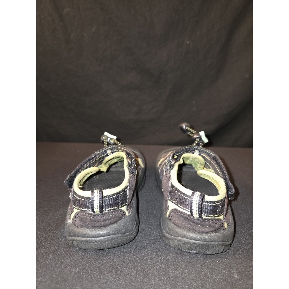 Keen Sandals Newport H2 Fisherman Hiking Water Shoes‎ Kids Size 10 Black Lime - Picture 5 of 7
